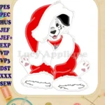 101 Dalmatians Christmas Applique Design 03 - Instant Download