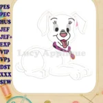 101 Dalmatians Puppies Applique Design 1 - Instant Download