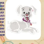 101 Dalmatians Puppies Filled Embroidery Design 1 - Instant Download