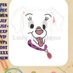101 Dalmatians Puppies Head Applique Design 2 - Instant Download
