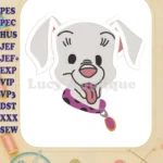 101 Dalmatians Puppies Head Filled Embroidery Design 2 - Instant Download