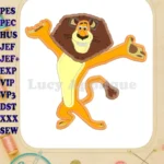 Alex Madagascar Applique Design 01 - Instant Download