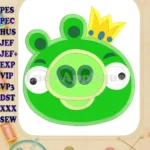 Angry Birds Applique 01 Embroidery Design - Instant Download