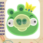 Angry Birds Fill Machine Embroidery Design - Instant Download