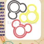 Applique Mickey Mouse 07 Embroidery Design - Instant Download