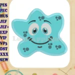 Bacteria Applique Embroidery Design - Instant Download