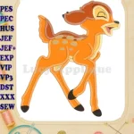 Bambi Applique Design 02 - Instant Download