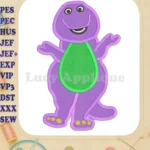 Barney Dinosaur Fill Machine 01 Embroidery Design - Instant Download