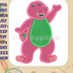 Barney Dinosaur Fill Machine 02 Embroidery Design - Instant Download