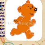 Bear in the Big Blue House Ojo Applique Design - Instant Download