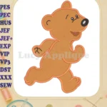 Bear in the Big Blue House Ojo Filled Embroidery Design - Instant Download