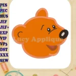 Bear in the Big Blue House Ojo Head Applique Design - Instant Download