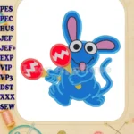 Bear in the Big Blue House Tutter Applique Design - Instant Download