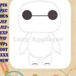 Big Hero 6 Applique 02 Embroidery Design - Instant Download