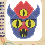 Big Hero 6 Clone Fred Head Filled Embroidery Design - Instant Download