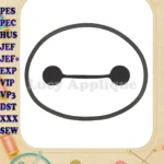 Big Hero 6 Head Applique Design 1 - Instant Download