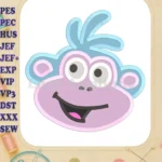 Boots Dora Fill Machine Embroidery Design - Instant Download