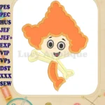 Bubble Guppies Deema Applique Embroidery Design 1 - Instant Download