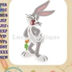 Bugs Bunny Looney Tunes Fill Embroidery Design 01 - Instant Download