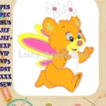 Butterbear The Wuzzles Applique Design 02 - Instant Download