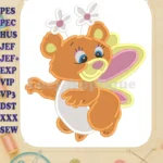 Butterbear The Wuzzles Fill Embroidery Design 01 - Instant Download