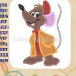 Cinderella Jaq Fill Machine Embroidery Design - Instant Download