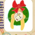 Cogsworth Beauty and the Beast Applique Design - Instant Download