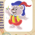 Cubbi Gummi Coloring Adventures of the Gummi Bears Filled Embroidery Design - Instant Download