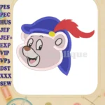 Cubbi Gummi Happy Head Adventures of the Gummi Bears Filled Embroidery Design - Instant Download