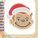 Curious George Fill Machine 03 Embroidery Design - Instant Download