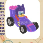 Daisy Duck Roadster Racers Fill Machine Design - Instant Download