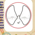 Deadpool Applique 03 Embroidery Design - Instant Download