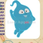 Demi Vampirina Fill Embroidery Design 01 - Instant Download