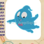 Demi Vampirina Fill Embroidery Design 02 - Instant Download