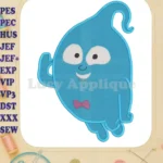 Demi Vampirina Fill Embroidery Design 03 - Instant Download