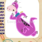 Dino The Flintstones Applique Design 01 - Instant Download