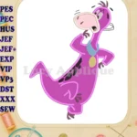 Dino The Flintstones Applique Design 02 - Instant Download