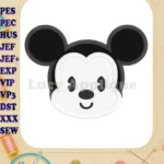 Disney Cuties Mickey Mouse Applique Embroidery Design - Instant Download