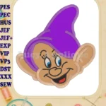 Dopey Snow White Applique Design - Instant Download