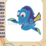 Dory Fill Embroidery Design 02 - Instant Download