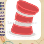 Dr Seuss Cat in the Hat Fill Machine Embroidery Design 2 - Instant Download