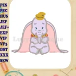 Dumbo Applique Design 01 - Instant Download