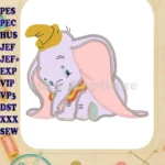 Dumbo Applique Design 02 - Instant Download