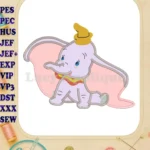 Dumbo Applique Design 03 - Instant Download