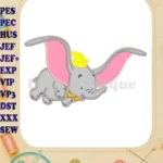 Dumbo Applique Design 05 - Instant Download