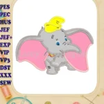 Dumbo Applique Design 09 - Instant Download