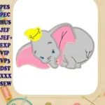 Dumbo Applique Design 10 - Instant Download