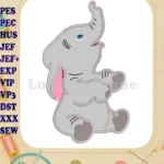 Dumbo Applique Design 11 - Instant Download
