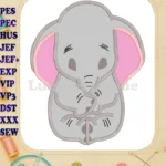Dumbo Applique Design 13 - Instant Download