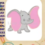 Dumbo Applique Design 14 - Instant Download